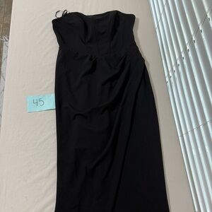 Calvin Klein Classic Black Strapless Dress